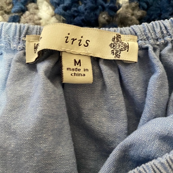 Jean soft material bottom see through crop top - Picture 1 of 2